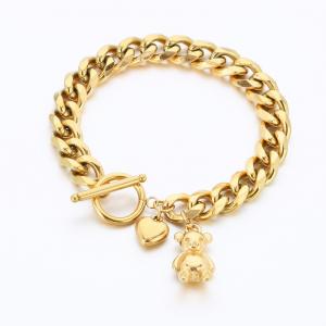 Stainless Steel Gold-plating Bracelet - KB189521-HM