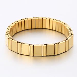 Stainless Steel Gold-plating Bangle - KB189531-SP