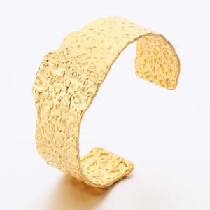 Stainless Steel Gold-plating Bangle - KB189538-SP