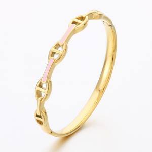 Stainless Steel Gold-plating Bangle - KB189540-SP