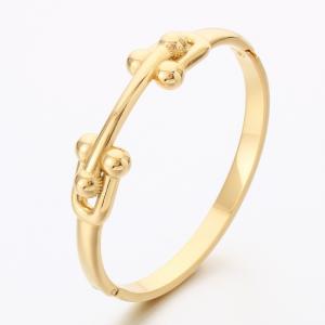 Stainless Steel Gold-plating Bangle - KB189543-SP