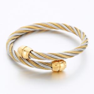 Stainless Steel Wire Bangle - KB189645-XY