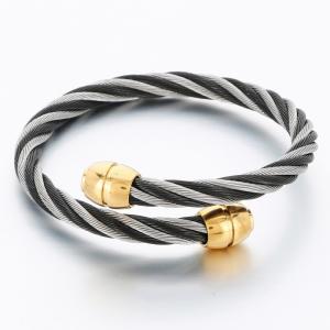 Stainless Steel Wire Bangle - KB189647-XY