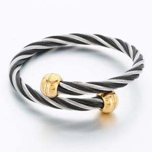 Stainless Steel Wire Bangle - KB189648-XY