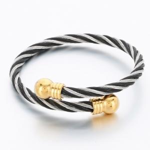 Stainless Steel Wire Bangle - KB189649-XY