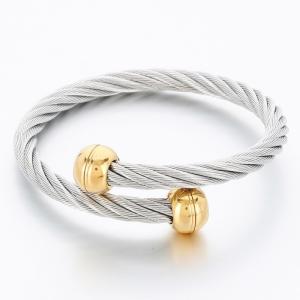 Stainless Steel Wire Bangle - KB189655-XY