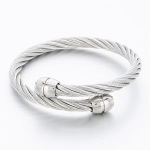 Stainless Steel Wire Bangle - KB189659-XY