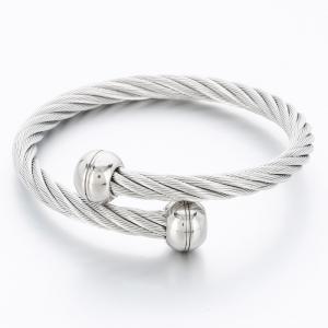 Stainless Steel Wire Bangle - KB189660-XY