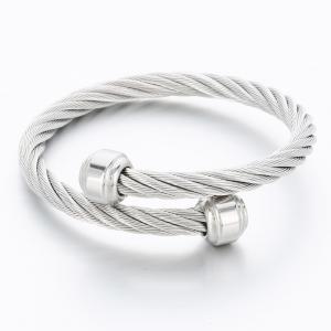 Stainless Steel Wire Bangle - KB189661-XY