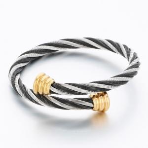 Stainless Steel Wire Bangle - KB189662-XY