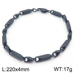 220x4mm Stainless Steel Punk Men's and Women's Bracelet Choke Chain Jewelry Party Gift - KB189709-KFC