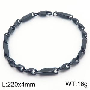 220x4mm Stainless Steel Punk Men's and Women's Bracelet Choke Chain Jewelry Party Gift - KB189710-KFC