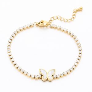 Stainless Steel Stone Bracelet - KB189723-HM