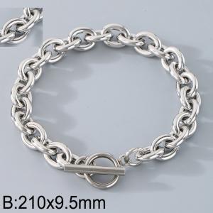 Stainless steel OT buckle O-chain bracelet - KB190061-Z