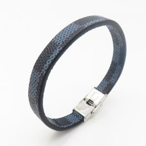 Stainless Steel Leather Bracelet - KB190204-TSC