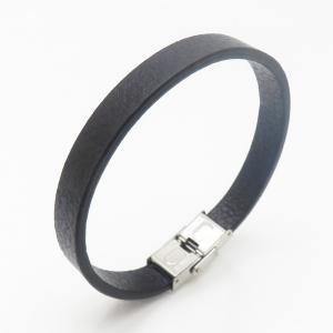 Stainless Steel Leather Bracelet - KB190206-TSC