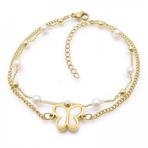 Stainless Steel Gold-plating Bracelet - KB190712-MW