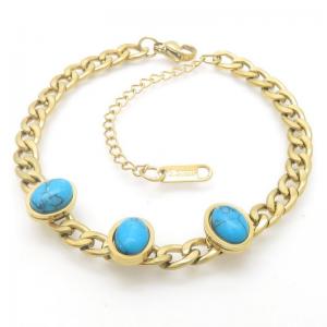 Stainless Steel Gold-plating Bracelet - KB190723-MW