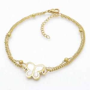 Stainless Steel Gold-plating Bracelet - KB190729-MW