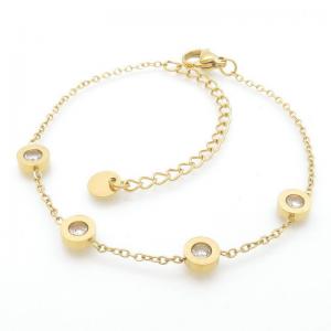 Stainless Steel Gold-plating Bracelet - KB190741-MW