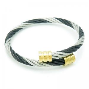 Stainless Steel Wire Bangle - KB191196-XY