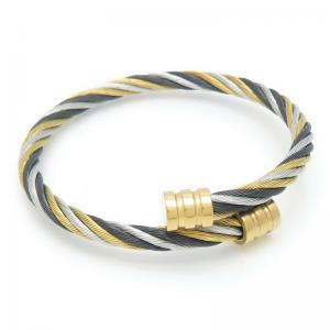 Stainless Steel Wire Bangle - KB191197-XY