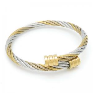 Stainless Steel Wire Bangle - KB191198-XY