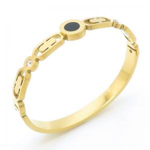 Stainless Steel Gold-plating Bangle - KB191302-WH