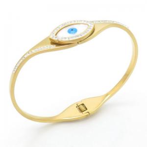 Stainless Steel Gold-plating Bangle - KB191309-WH