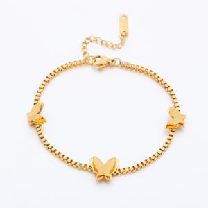 Stainless Steel Gold-plating Bracelet - KB191322-SP