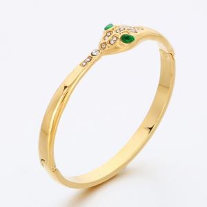 Stainless Steel Gold-plating Bangle - KB191339-SP