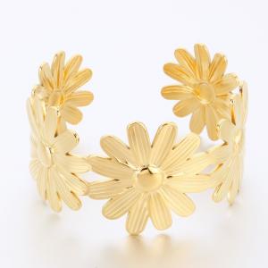 Stainless Steel Gold-plating Bangle - KB191343-SP