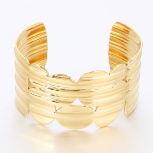 Stainless Steel Gold-plating Bangle - KB191344-SP