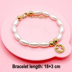 Stainless Steel Gold-plating Bracelet - KB191535-TJG