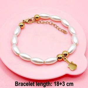 Stainless Steel Gold-plating Bracelet - KB191537-TJG