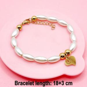 Stainless Steel Gold-plating Bracelet - KB191538-TJG