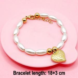 Stainless Steel Gold-plating Bracelet - KB191546-TJG