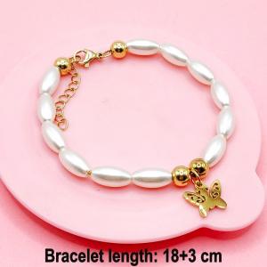 Stainless Steel Gold-plating Bracelet - KB191549-TJG