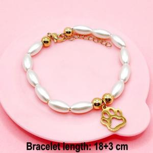 Stainless Steel Gold-plating Bracelet - KB191552-TJG