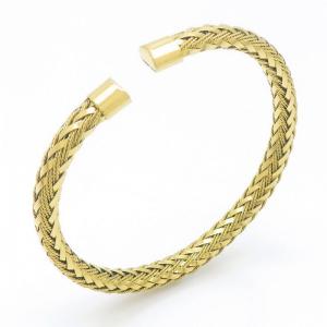 Stainless Steel Gold-plating Bangle - KB191687-HB