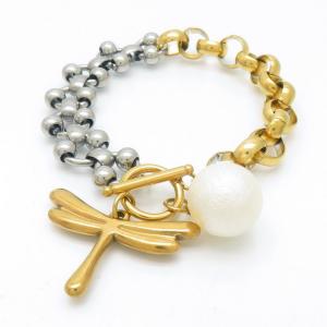 Stainless Steel Gold-plating Bracelet - KB191724-NJ