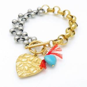 Stainless Steel Gold-plating Bracelet - KB191725-NJ