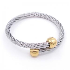 Stainless Steel Wire Bangle - KB192144-XY