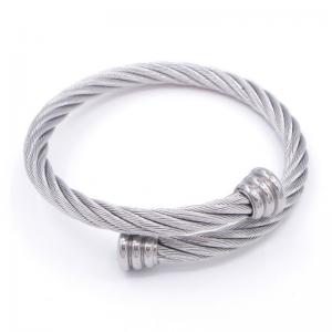 Stainless Steel Wire Bangle - KB192145-XY