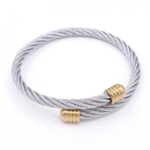 Stainless Steel Wire Bangle - KB192147-XY