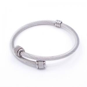 Stainless Steel Wire Bangle - KB192152-XY