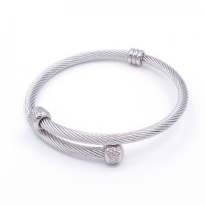 Stainless Steel Wire Bangle - KB192154-XY