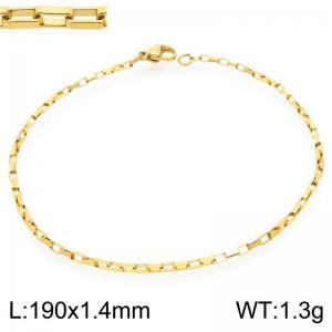 Stainless steel fashionable and simple 1.4mm wide square chain bracelet - KB202497-Z