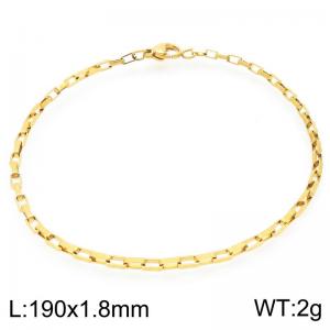 Stainless steel fashionable and simple 1.8mm wide square chain bracelet - KB202499-Z