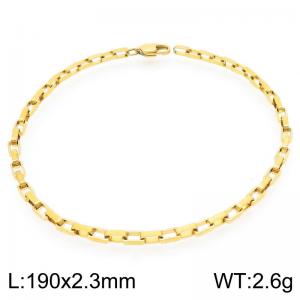 Stainless steel fashionable and simple 2.3mm wide square chain bracelet - KB202501-Z